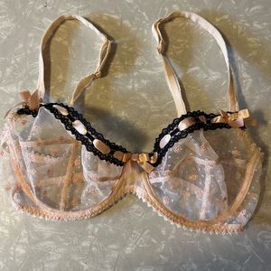 Agent Provocateur Peach & Black 36D Bra (set avail)